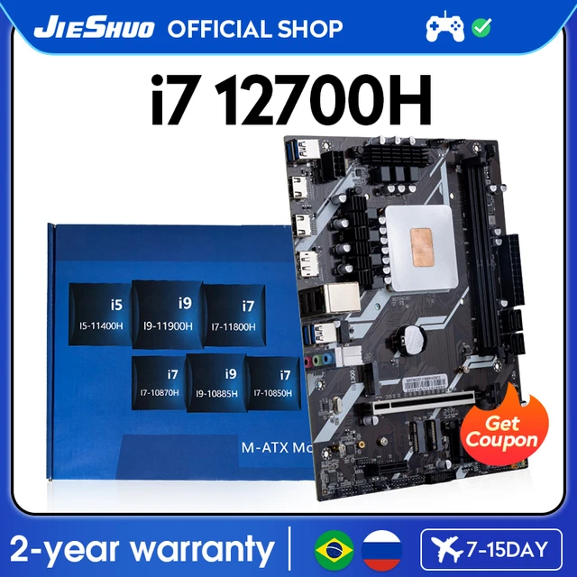 JIESHUO Intel I7-12700H Motherboard Supports DDR4 BGA-1744 3.0 10nm CPU  Computer Game Video Office i7 12 Generation Series - AliExpress 7