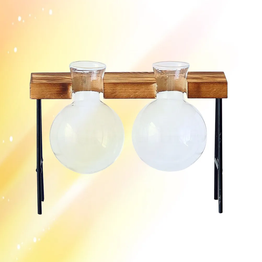 Glass Planter Bulb Vase Hydroponic Plants Transparent Round Plant Pots Mini Greenhouse Terrarium for Home Decor