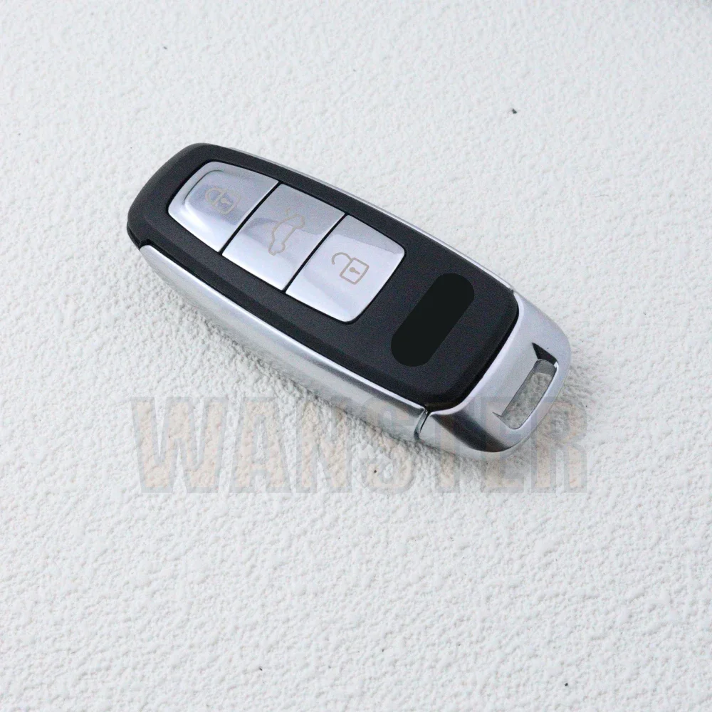 3 Bottons Car Key Fob Case Housing for Audi A6 A6L A4 C8 A7 A8 Q8 2019 2020 2021 2022 2023 2024 Car Remote Key Shell Replacement