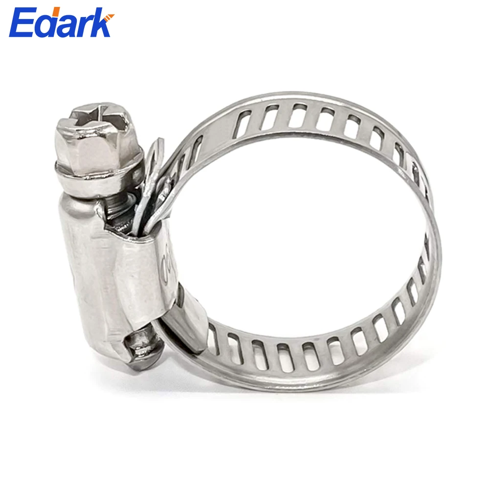 

1PC 160mm-250mm Stainless Steel Drive Hose Clamp Fuel Tube Water Pipe Fastener Worm Size Fixed Clip Hoop Hose Clamp Spring Hoops
