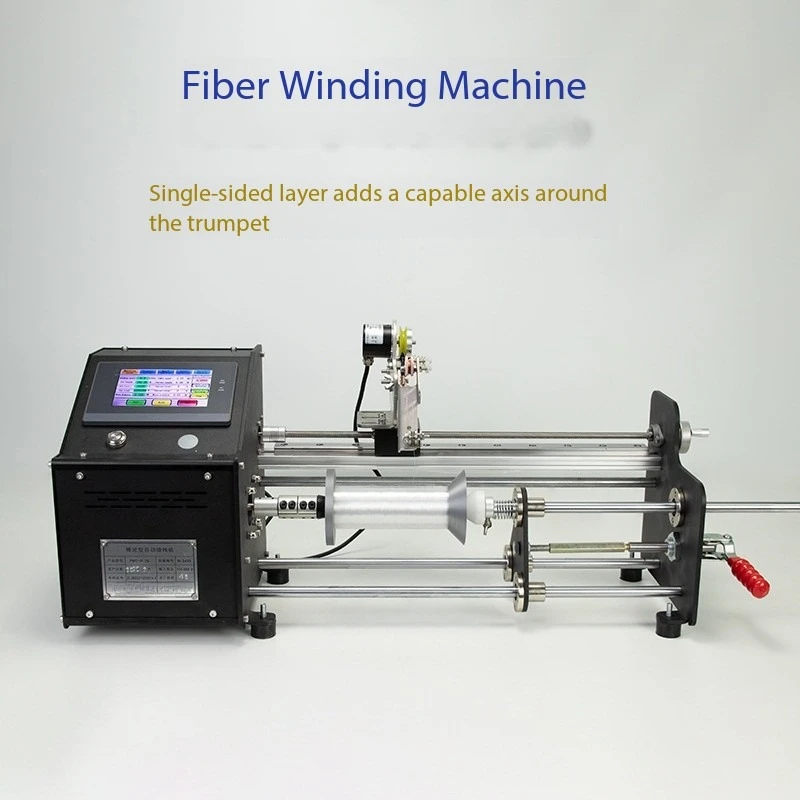 

Single sided horn axis parallel winding cable fiber winding machine