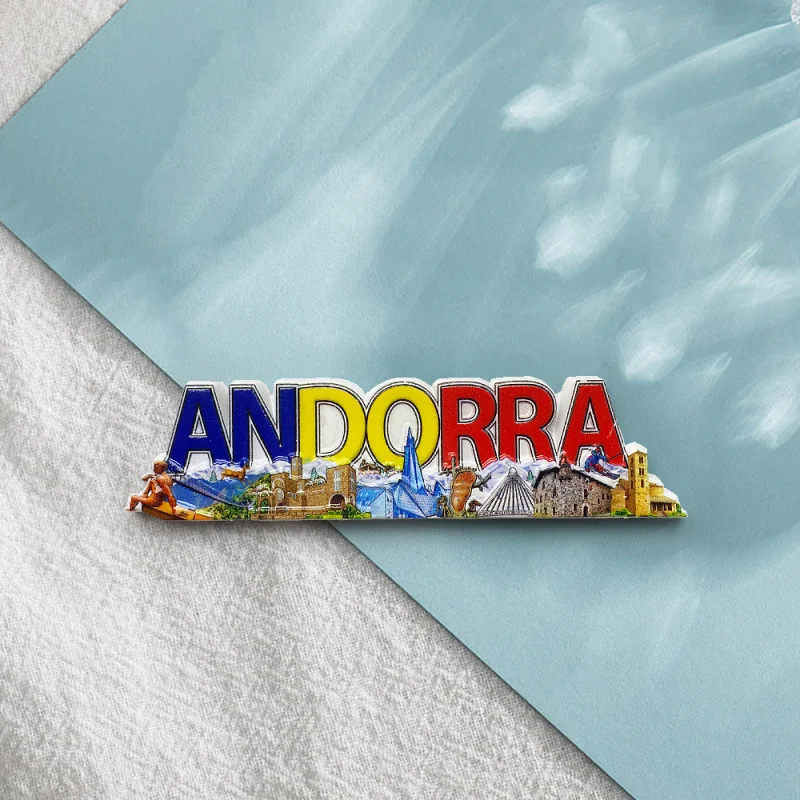 

Andorra Country City Scenery Letter Fridge Magnet Personalized Creative Exquisite Travel Home Decoration Souvenir