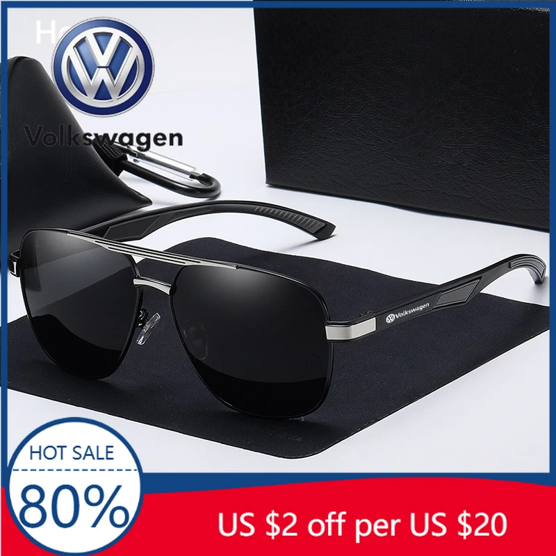 

Горячая новинка 2026: Мужские поляризационные солнцезащитные очки для вождения из металла, легкие, для Volkswagen Golf Polo (классика)