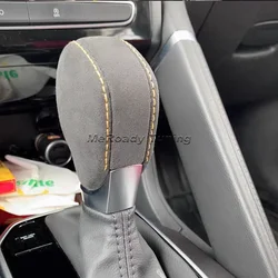 Suede Gear Shift Knob Lever for Renault Kadjar 2016-2021 Koleos 2017-2020 Megane 4 IV Talisman Automatic Car Accessories