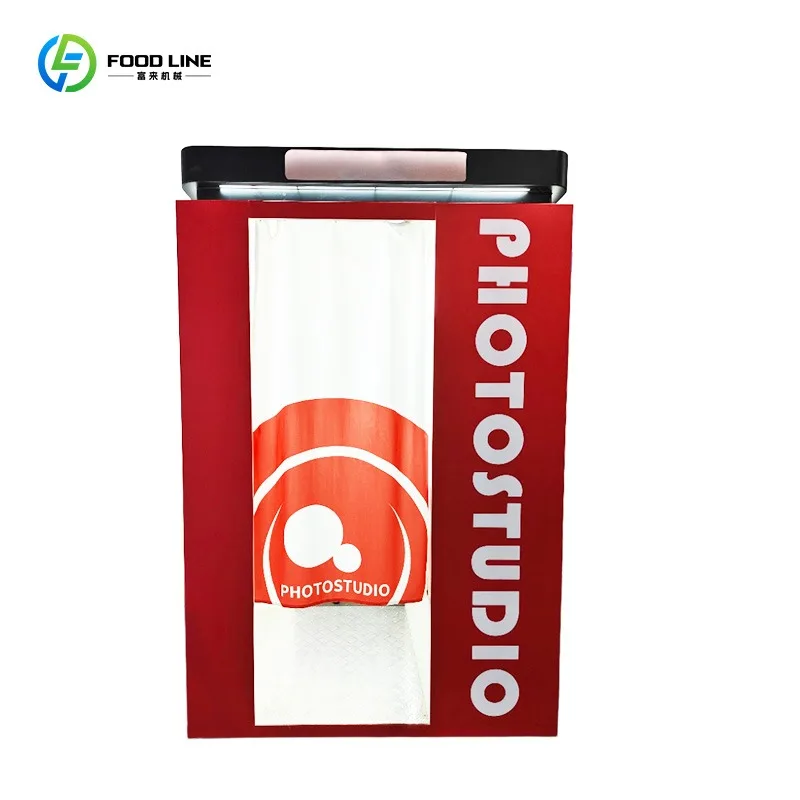 Fashion Experience Reality Photo Booth Machine 21.5-inch Touch Screen Self-Service Camera Multiplayer QR code Payment