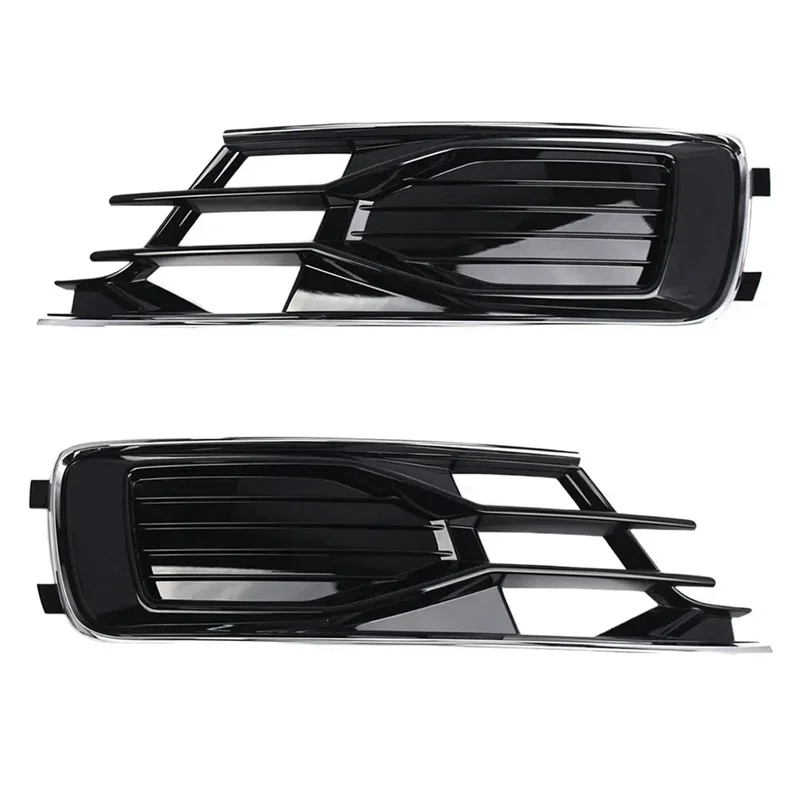 

ABHX-4G0807647T 4G0807681AD Bumper Grille Fog Lamp Grille With Plated Strip Car For A6 C7 14-18(Not Suitable For S Line)