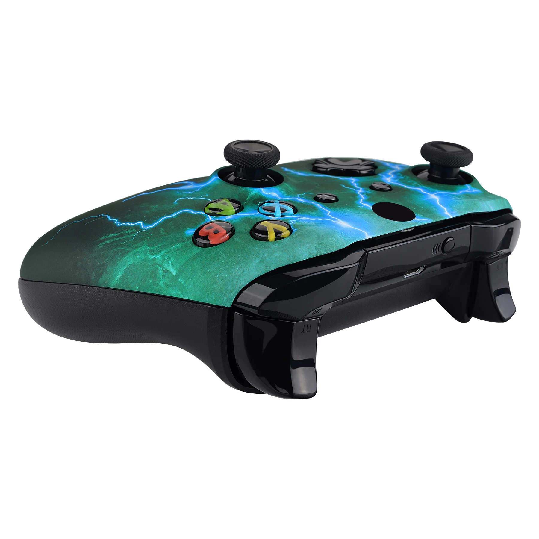 EXtremeRate-Façade à motifs de lave surréaliste, coque de boîtier avant pour manette Xbox One X et One S, modèle 1708