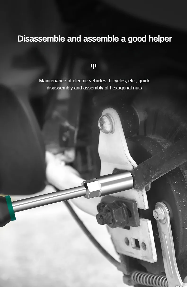 Sechskant-Steckschlüssel-Schraubendreher, 5–14 mm, mehrere Größen, Schraubenschlüssel, Mutternschlüssel für Automotive, mechanische Heimreparatur, Sechskantschlüssel-Handwerkzeuge – Detail 4
