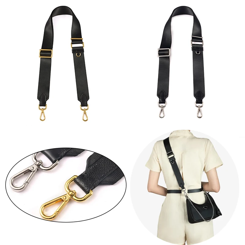 High-Quality 81-123cm Adjustable Single Shoulder Canvas Strap Bag Accessories Suitable for Prada Five-In-One Bag Modification