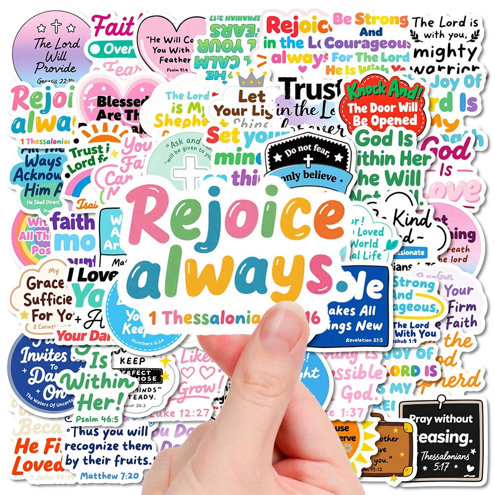 10/30/56pcs Cartoon Inspirational Quote Stickers Decorative Stationery Suitcase Phone Bike DIY Aesthetic Waterproof Sticker Pack