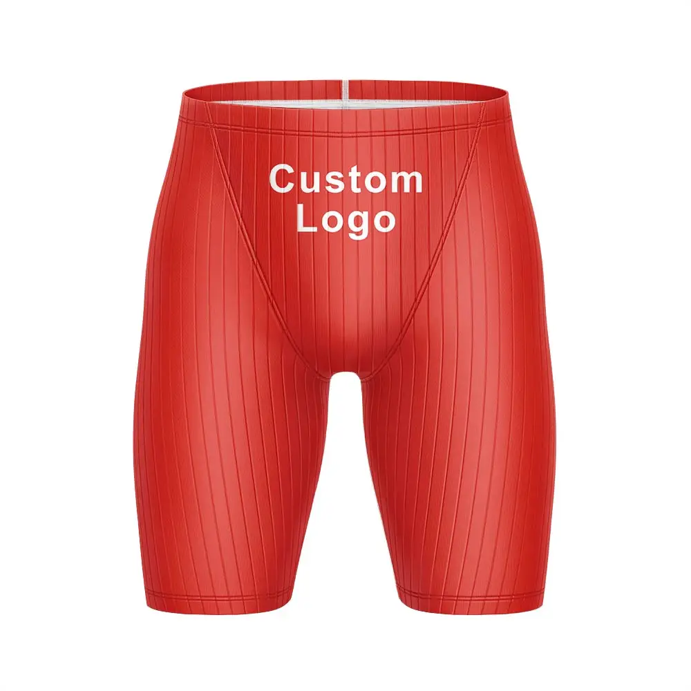Custom Men's Swim Jammer Endurance Athletic Training Swimsuit Shorts Customized Product Swimming Water Beach Surfing Trunks