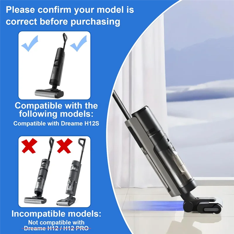 A83G-For DREAME H12S مكنسة كهربائية رطبة وجافة Dreame H12s فرشاة دوارة Dreame مكنسة كهربائية رطبة وجافة