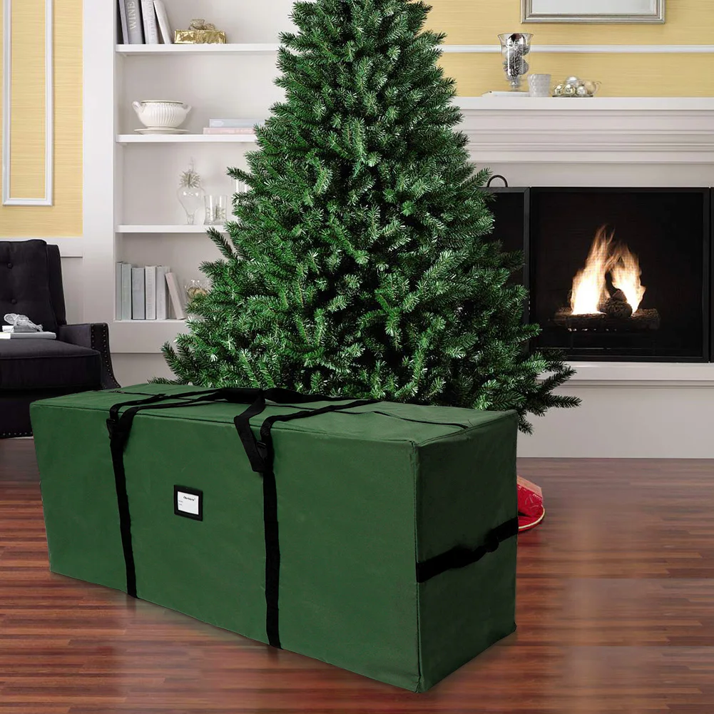 Christmas Tree Storage Bag Large Green Christmas Tree Storage Bag Double Zipper Oxford Cloth Xmas Tree Storage Bags