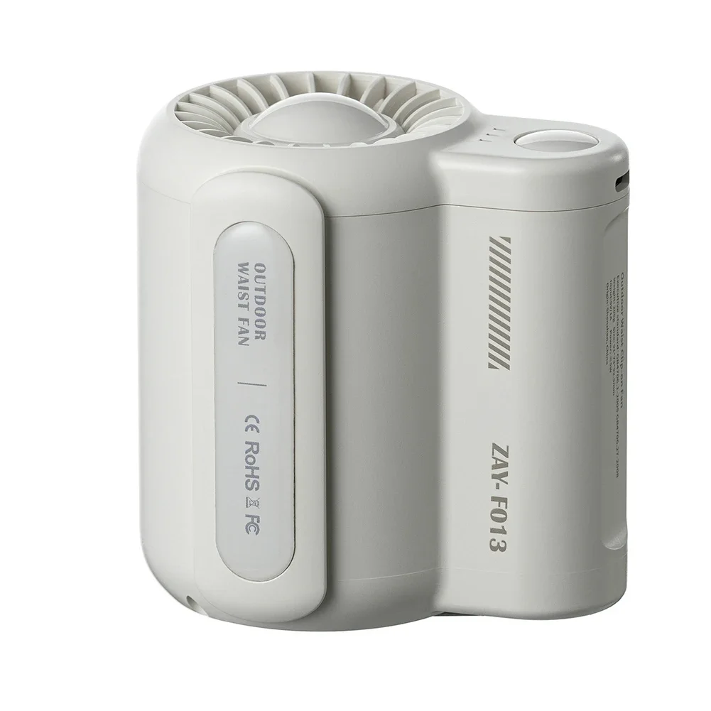 Comfortable Wear Fan Cooling Fan 3 Speed Cooling Bladeless Fan 4500mAh Long-lasting Battery Compact Design Flexible Positioning
