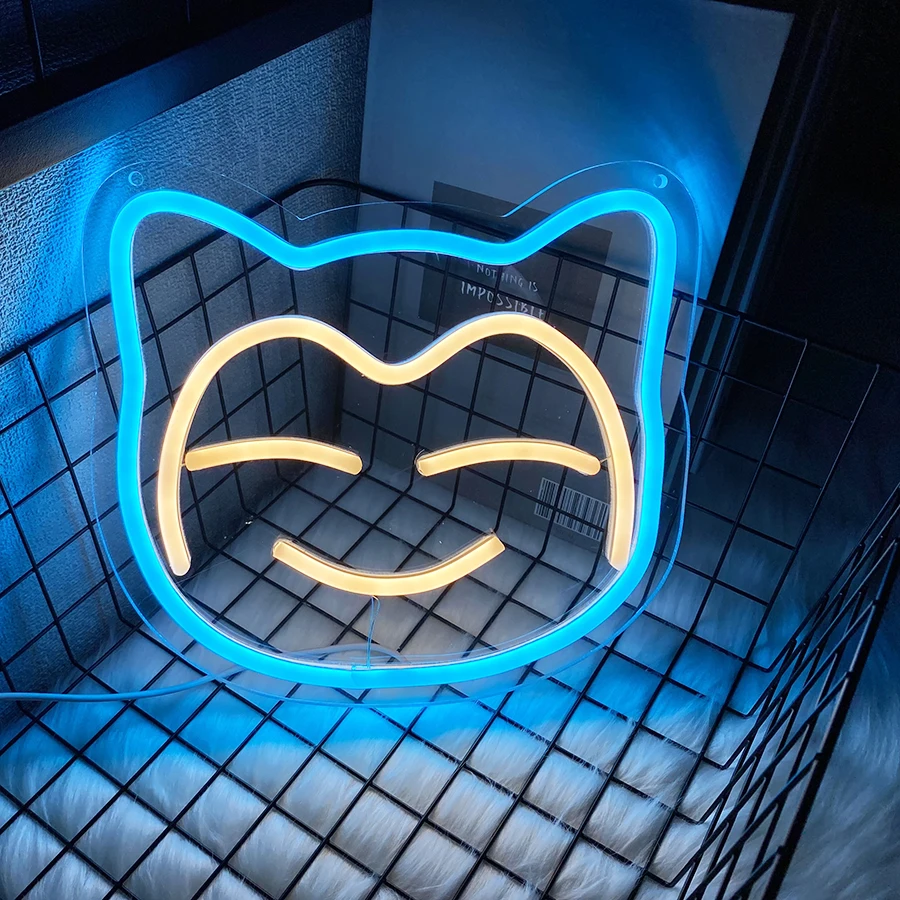 Animal Neon Sign for Wall Decor ,Anime Neon Sign  for Game Room, Led Anime Neon Lights Neon Signs Kids Neon Sign Anime Gamer