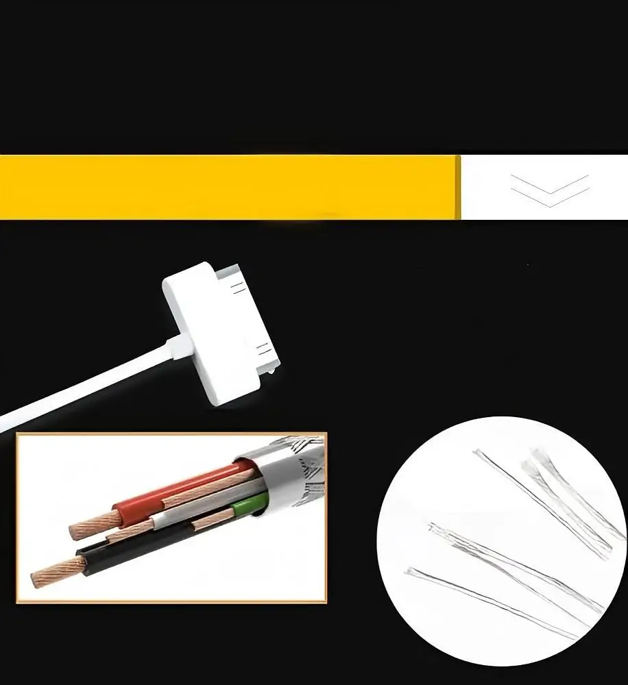 2pcs 30 Pin USB Sync Charging Cable Cord Replacement for Old Apple iPhone 4/4S 3G/3GS, iPad 1/2/3,iPod Nano/iPod Touch image 6