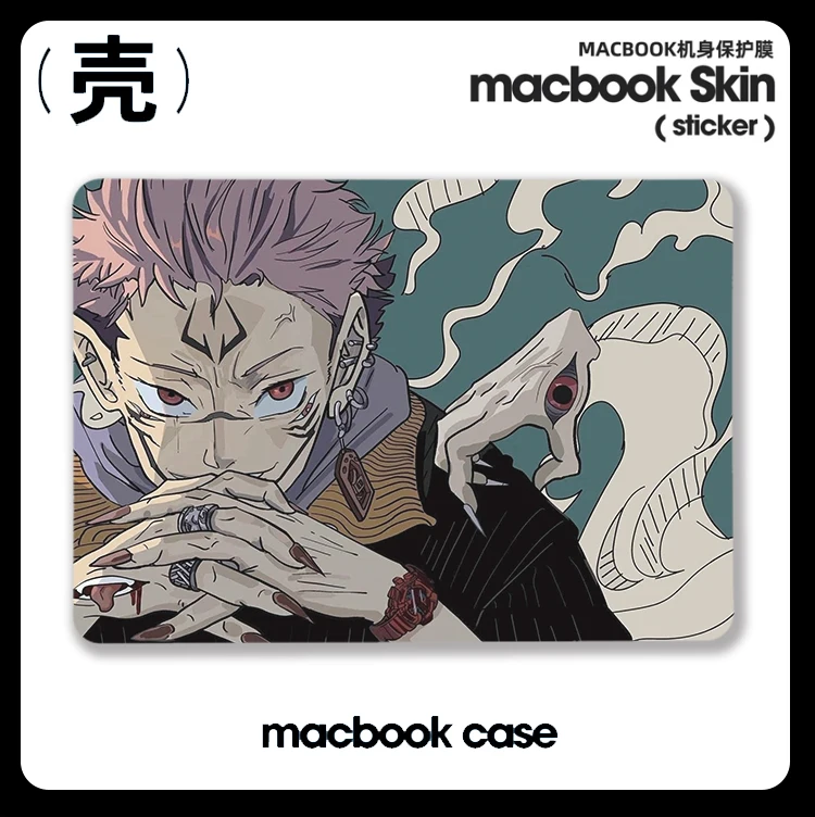 

Ryomen sukuna ainme jujutsu kaisen für apfel macbook air m2 m1 für pro 13 14 16 mac harts chale retina a2681 a2337 a2338 laptop