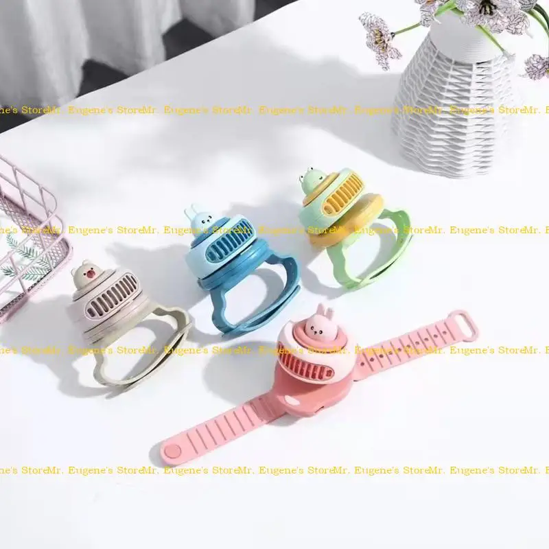 

D08B Outdoor Travel Sports Watch Fan Can Rotate To Cool Down The Summer Fan Portable USB Fan Silent Small Fan
