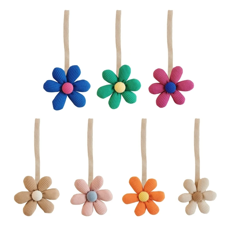 Fopspeenhouderhanger met kleine bloemmotieven Fopspeenketting Decoratiegeschenk D5QA