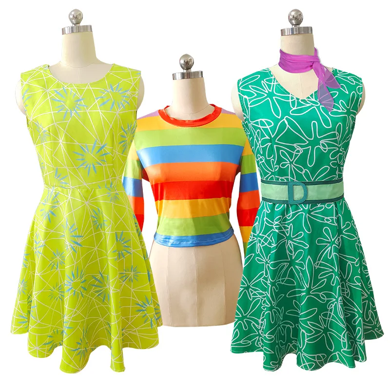 

IInnside Out Cosplay Costume Joy Emotion Joy Disgust Dress Halloween Party Performance Costume High Accuracy Movie Costume