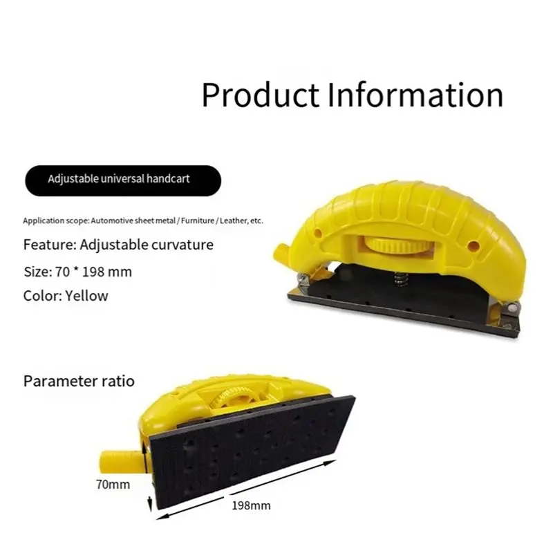AB42-Auto Body Adjustable Grinding Tool With Ergonomic Handle Sanding Blocks Wet Sanding Block