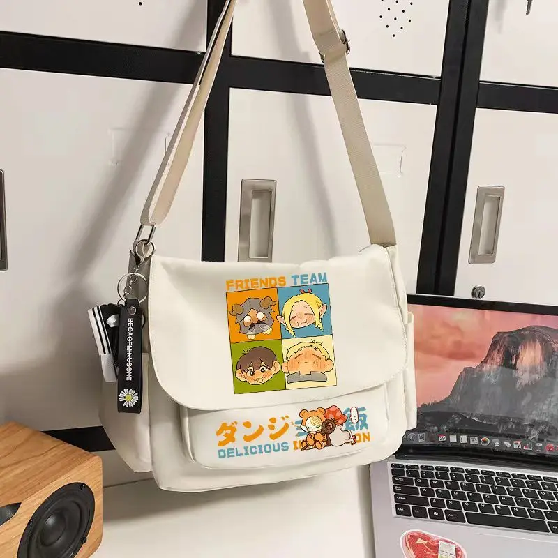Delicious in Dungeon Marcille Chilchuck Falin Messenger Bag Hochwertige Animation Cartoon Schultertasche für Schüler – Detail 2