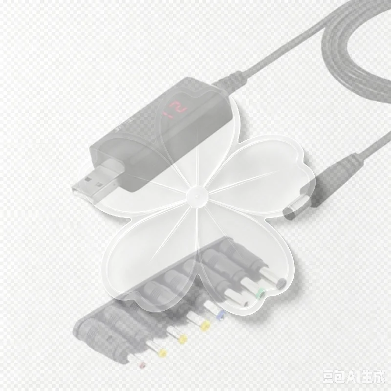 Portable USB DC Boost Converter Cable 5V to 9V 12V Step Up Adapter 3.5x1.35mm Connector for Travel Power Supply