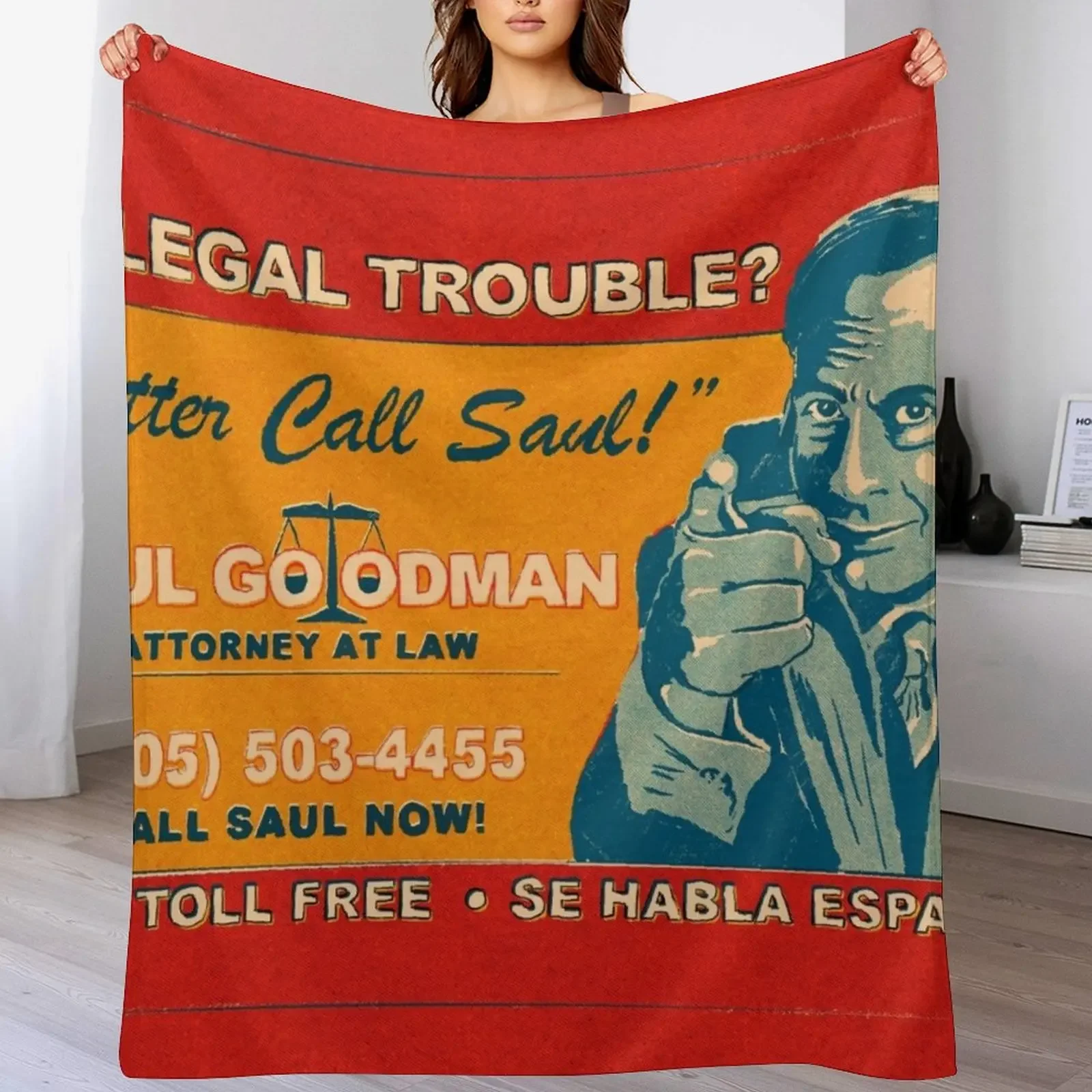 

Better Call Saul Legal Trouble Throw Blanket Flannels Custom Blankets For Baby Thermal Blankets