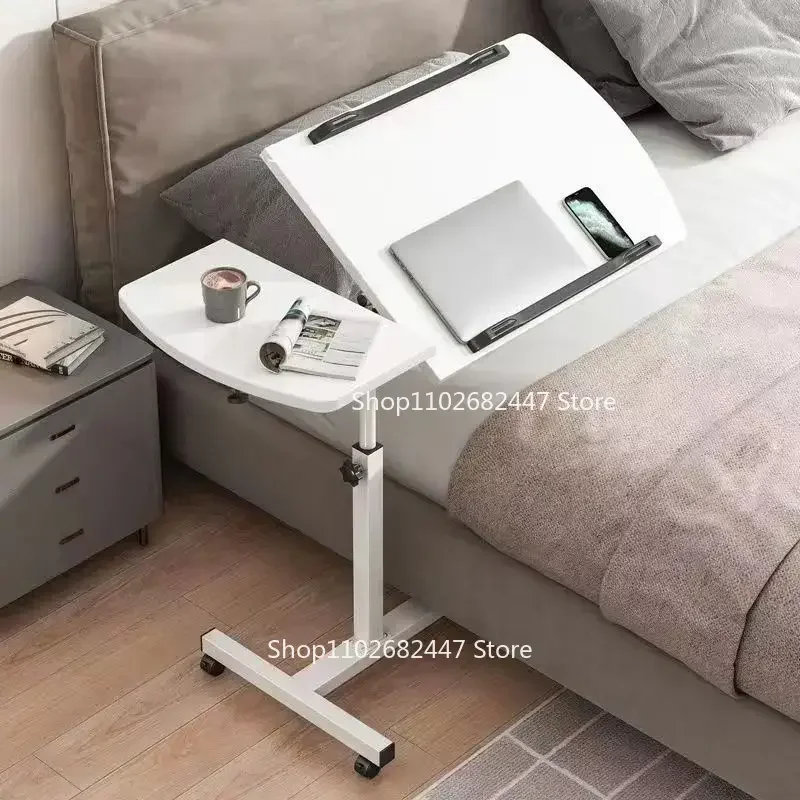 Portable Bedside Table Laptop Desk Adjustable Adjustable Table Folding Sofa Side Table Widened