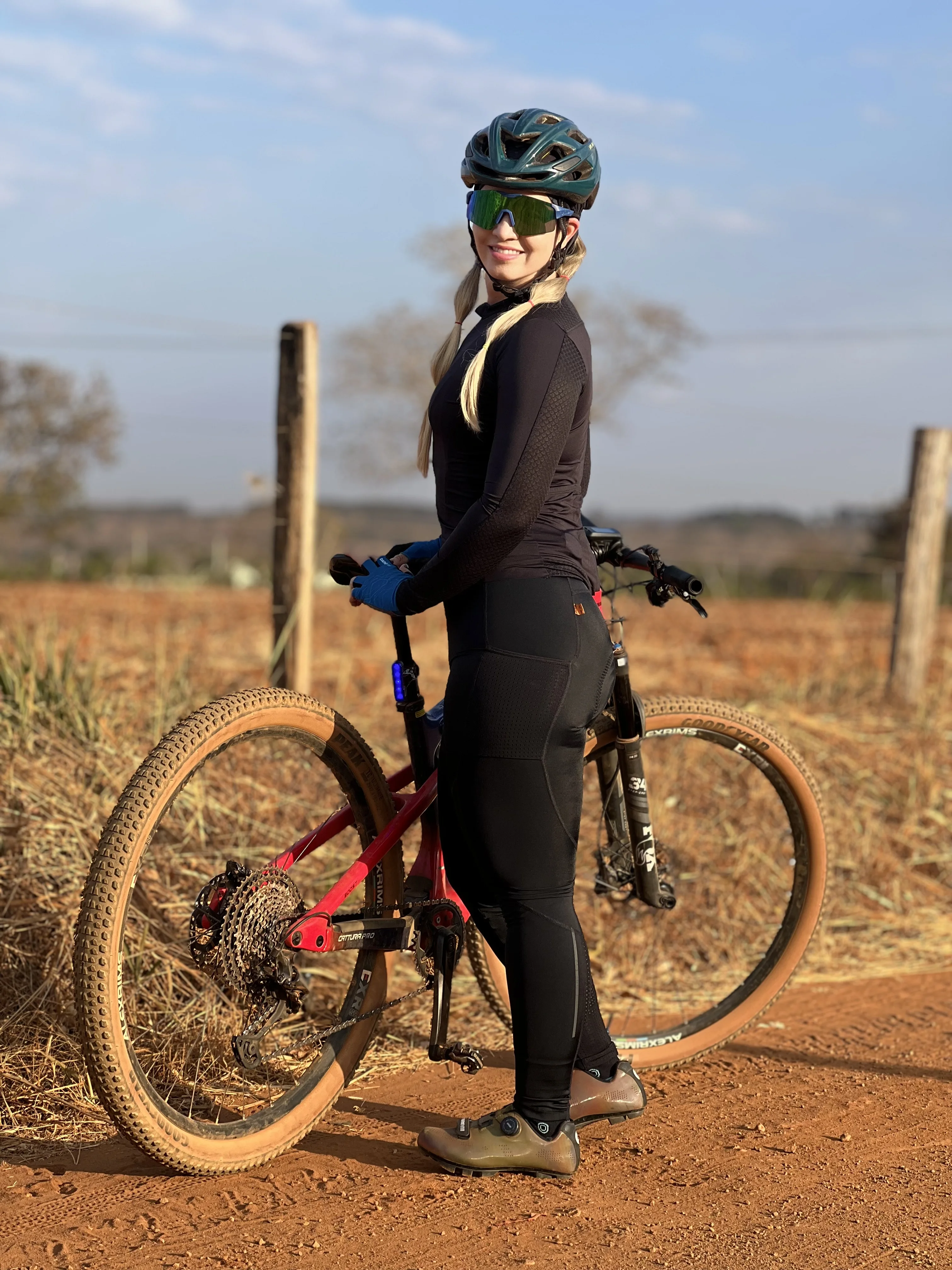 Ykyw Frauen Radfahren Lätzchen lange Hosen hochwertige MTB Rennrad Fahrrad Kleidung elastische gepolsterte Strumpfhose Pro Fahrrad hose 7h Fahrt – Detail 5