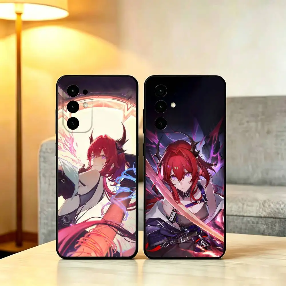 A-Arknights S-Surtr Phone Case For Samsung S26,S25,S24,S23,S22,S21,S30,Ultra,Plus,Fe,Soft Silicone Black Cover