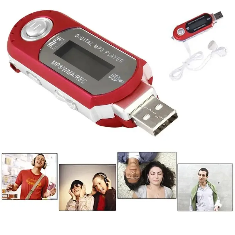 USB Recarregável Portátil MP3 Music Player, Tela LCD Digital, 4GB, 8GB Cartão Micro SD, Rádio FM, Mp3 Player, Alta Qualidade
