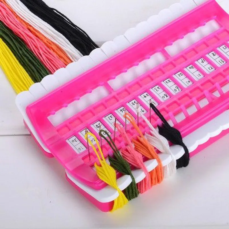 30 Positions Thread Organizer Sewing Tools,DIY Cross Stitch Row Line Tool,Sewing Needles Holder,Sewing Supplies,Embroidery Floss