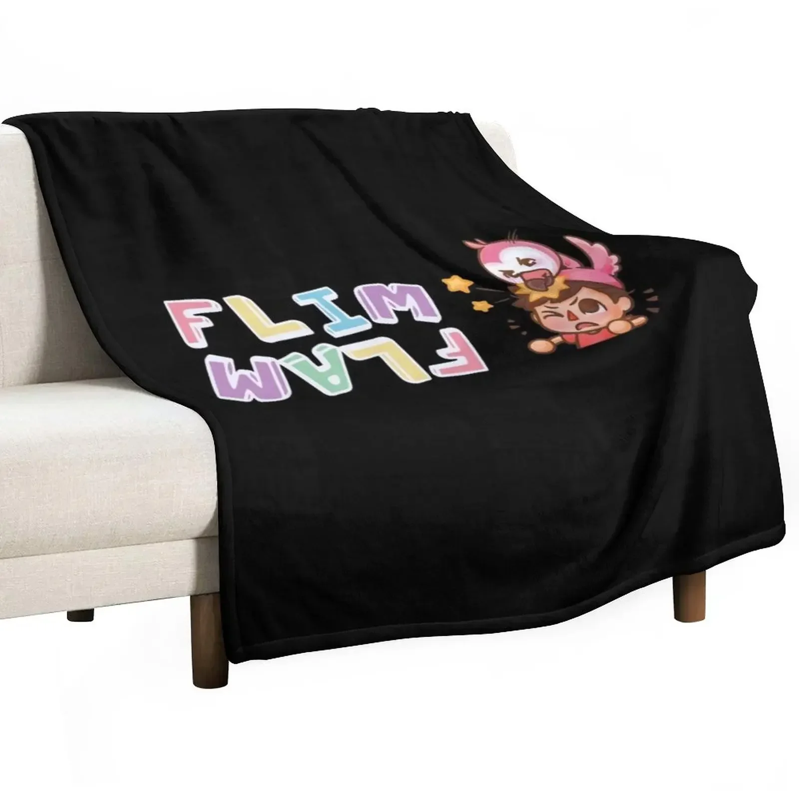 

Flamingo Flim Flam Youtube Throw Blanket Flannels Shaggy Bed covers Camping Blankets