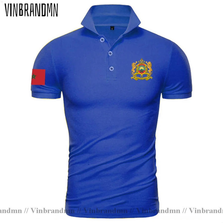 The Western Kingdom of Morocco Moroccan men Polo Shirt Fashion Nation Team Shirt Sporting Clothing Tops Country MAR Polo Shirts