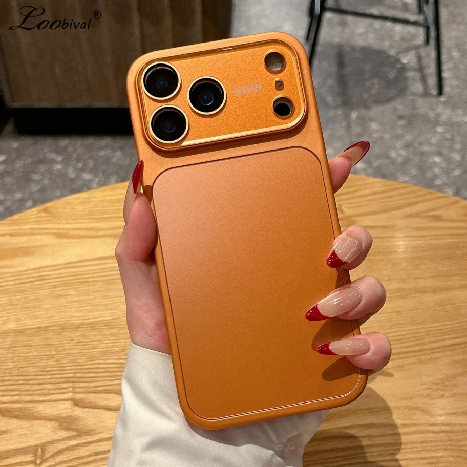 Matte Harte AG Ultra Slim Frosted Hülle für iPhone 17 16 Pro Max 13 14 15 Candy Einfarbiger Kameraschutz Stoßfeste Abdeckung