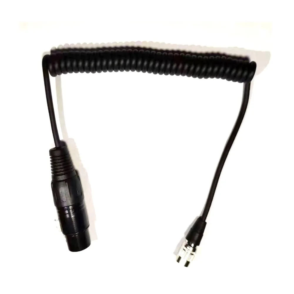 XLR Female to Hirose 4-pin Power Spring Cable for Sound Devices SD 688 633 644 Recorder Zoom F8