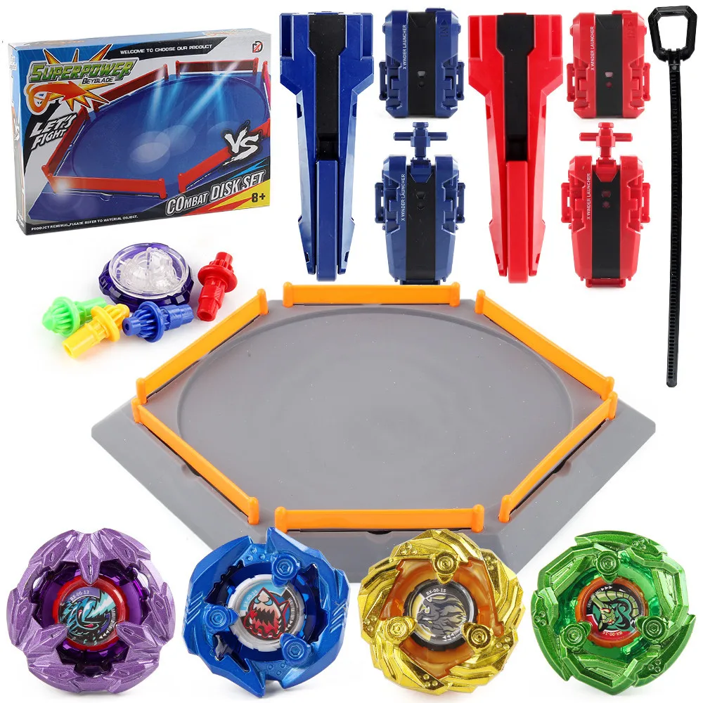 XD168-16(B06-AB) Bey X 4PCS BX00-13 14 15 16 BX Series with Stadium Launchers Grip Set Toys for Children Gift