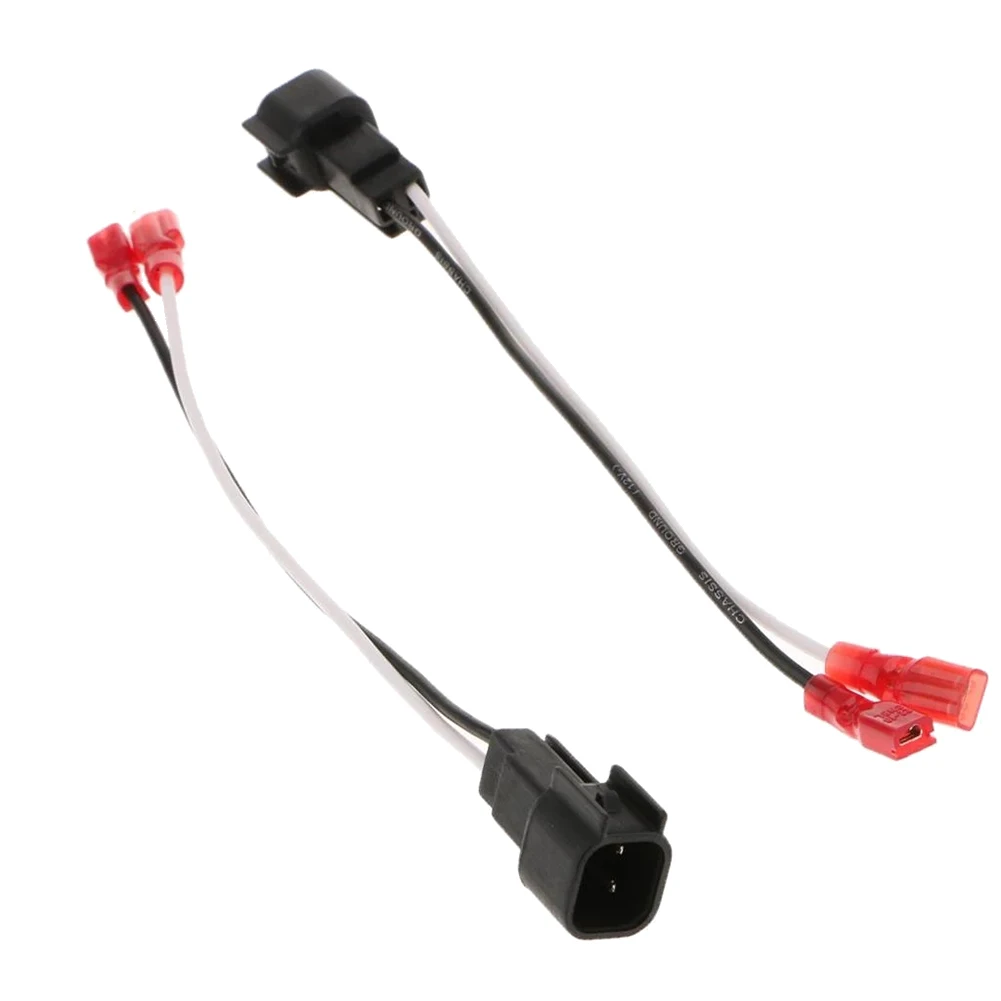 AB96-1 Pair Car Audio 2-Pin Plug Speaker Replacement Wiring Harness For Chevy Ford Focus Mazda