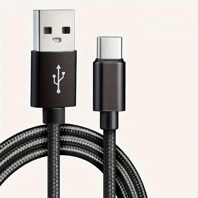 Nylon Data Cable Fast Charger USB A to Type C Charging Cable phone TypeC Charging Device 2M