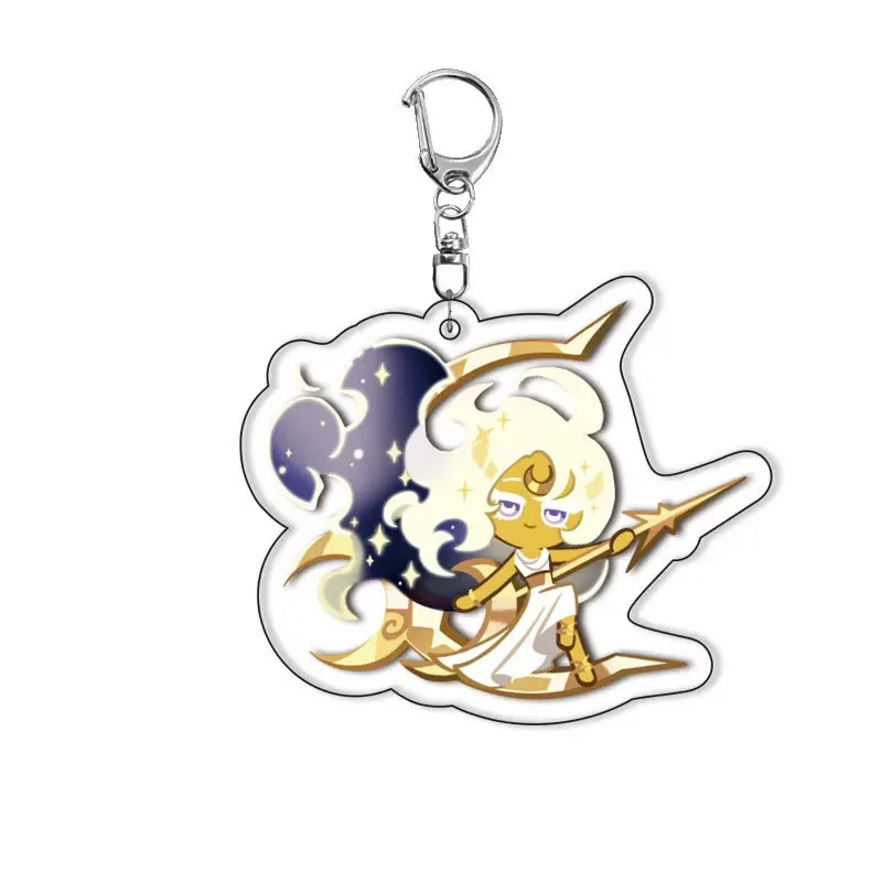 Moonlight Milky Way Frost Queen 5cm Acrylic Keychain Bag Charm Pendant Collectible Ornament Desktop Decor For Hobby Fans