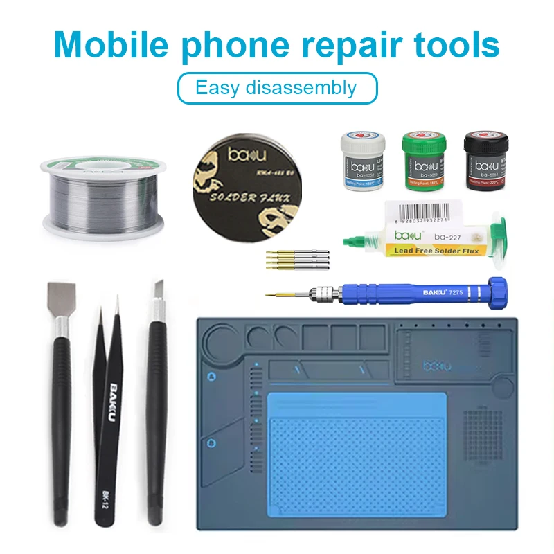 Baku Mobile Phone Repair Tools Easy Disassembly Lead Free Smd Solder Paste