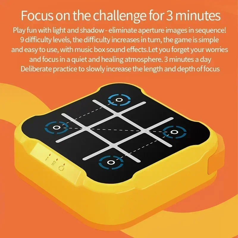 Juego de mesa Tic Tac Toe 3 en 1, juguete electrónico para niños, regalos, juego de cruces, entrenamiento de memoria, juegos de viaje portátiles para niños y adultos