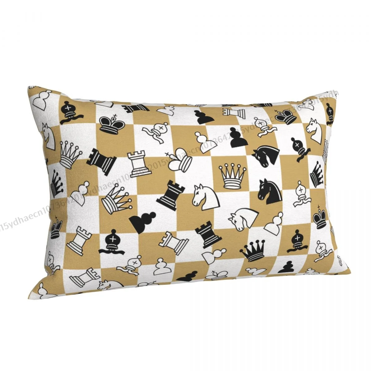 Chess Printed Pillow Case Board Game Backpack Coussin Covers Kawaii Home Decor Pillowcase