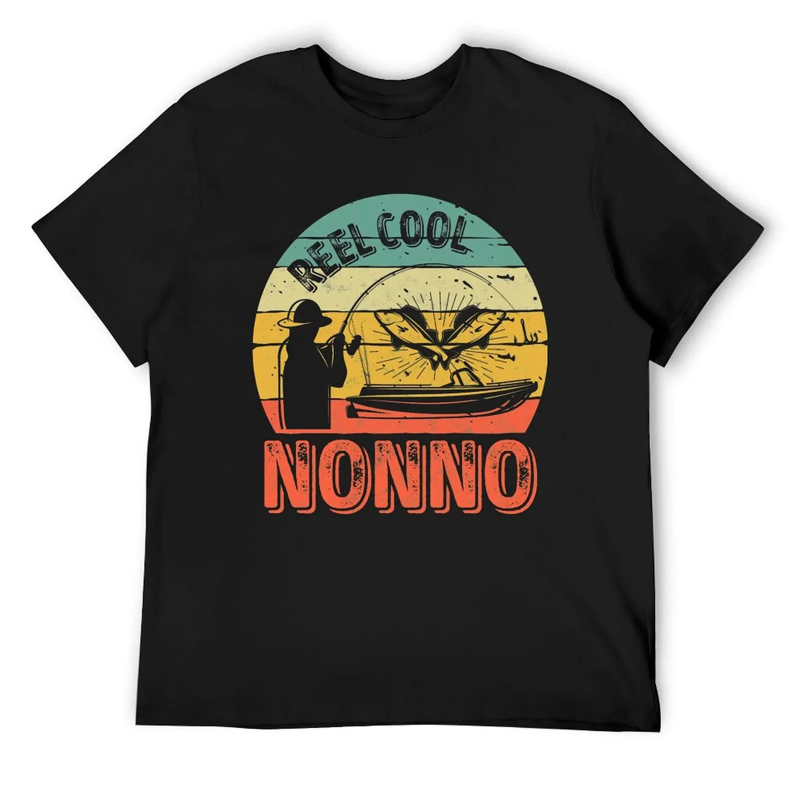 

Reel Cool Nonno Shirt Funny Fisherman Christmas Gift T-Shirt Short sleeve tee tees aesthetic clothes mens graphic t-shirts funny