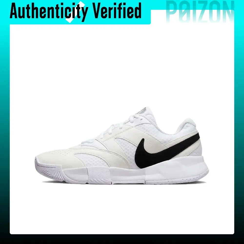 Nike Court Lite 4 Low top Tennis Shoes Men's White Beige Black FD6574-100