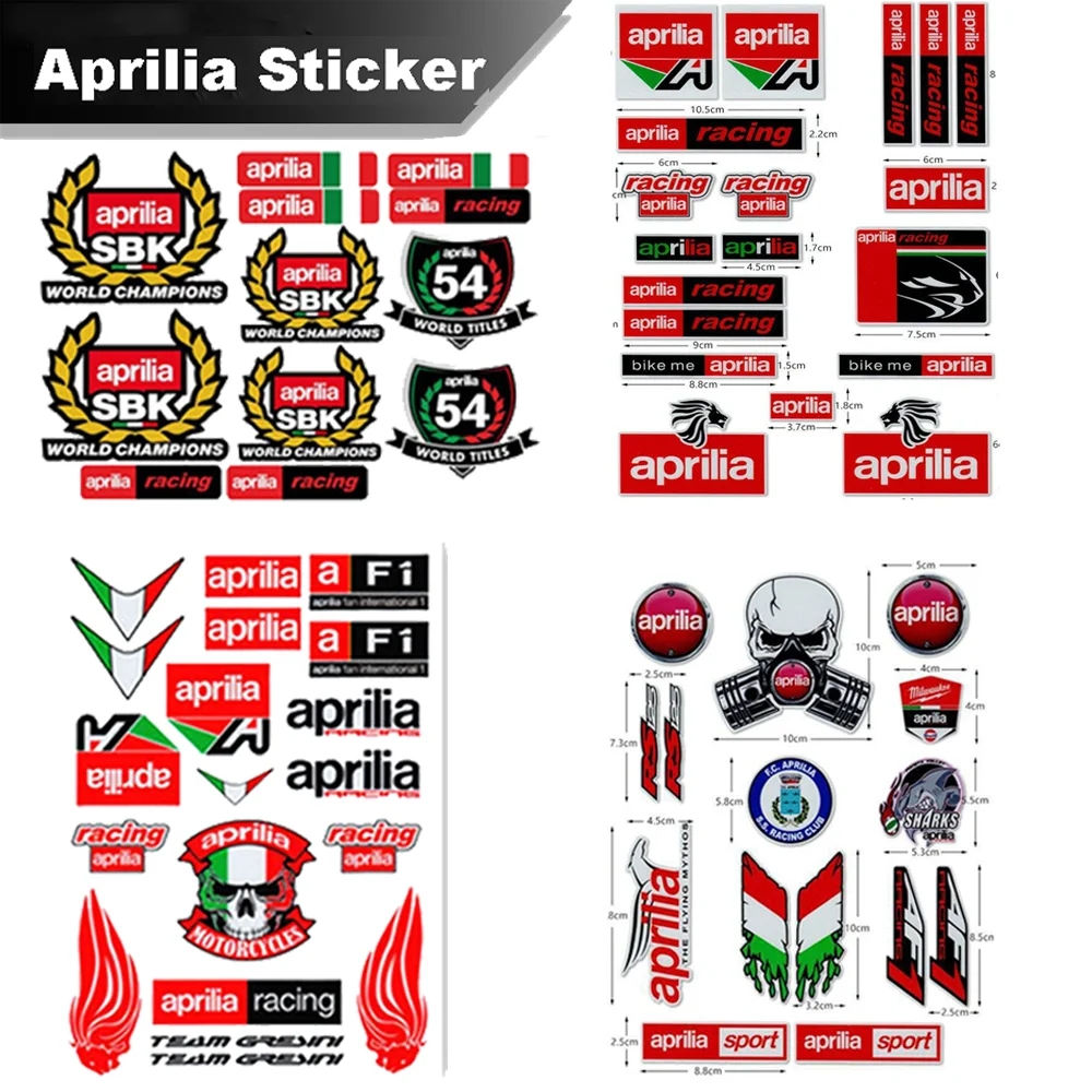 

For Aprilia Sticker Motorcycle Accessories Tuono Shiver Pegaso Tuareg GPR SR GT RS RS660 RSV4 RS4 900 750 660 650 457 150 125 50