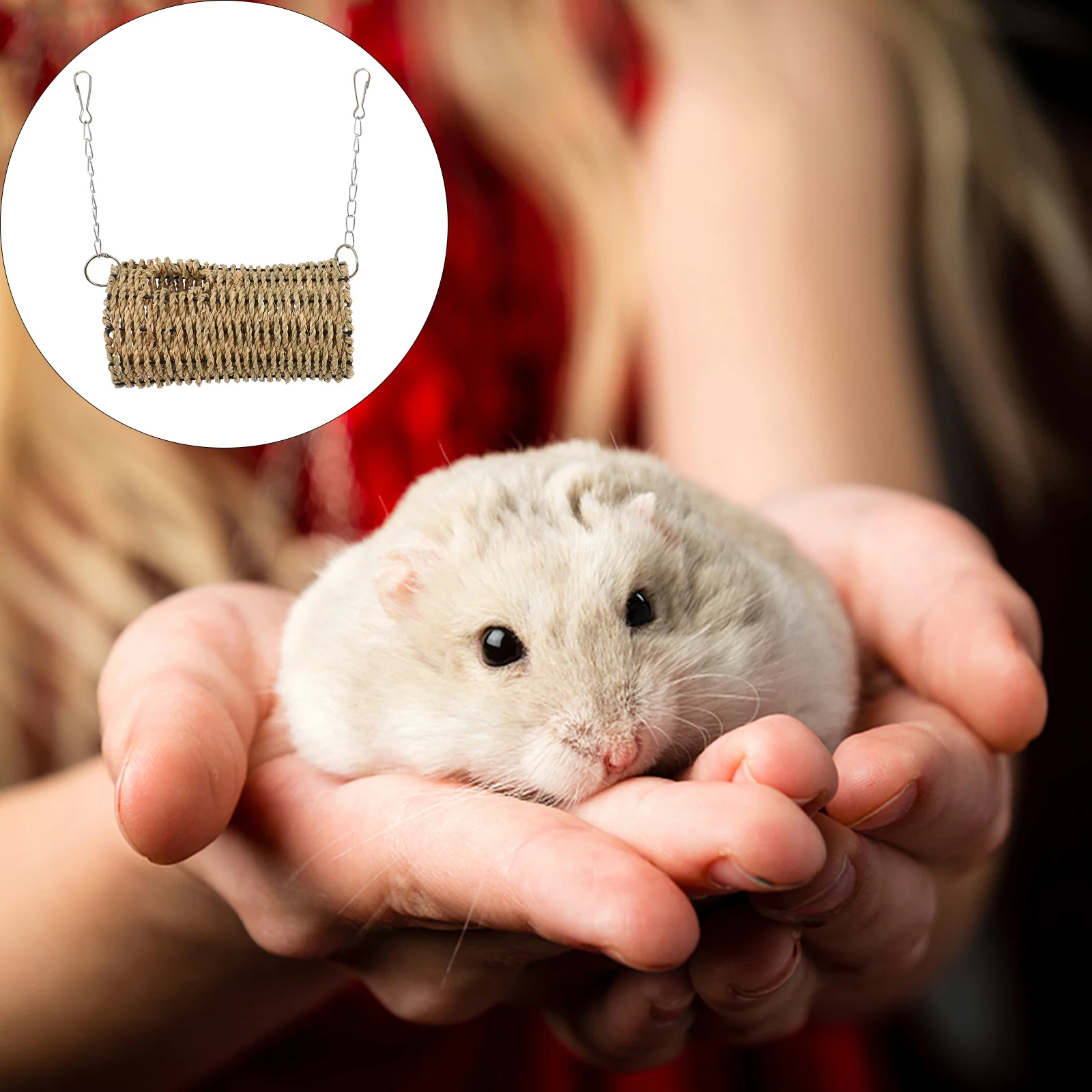 

1Pcs Hamster Tunnel Hideout Natural Pet Small Animals Sleeping Nest Comfortable Playing House Hamster Tunnel