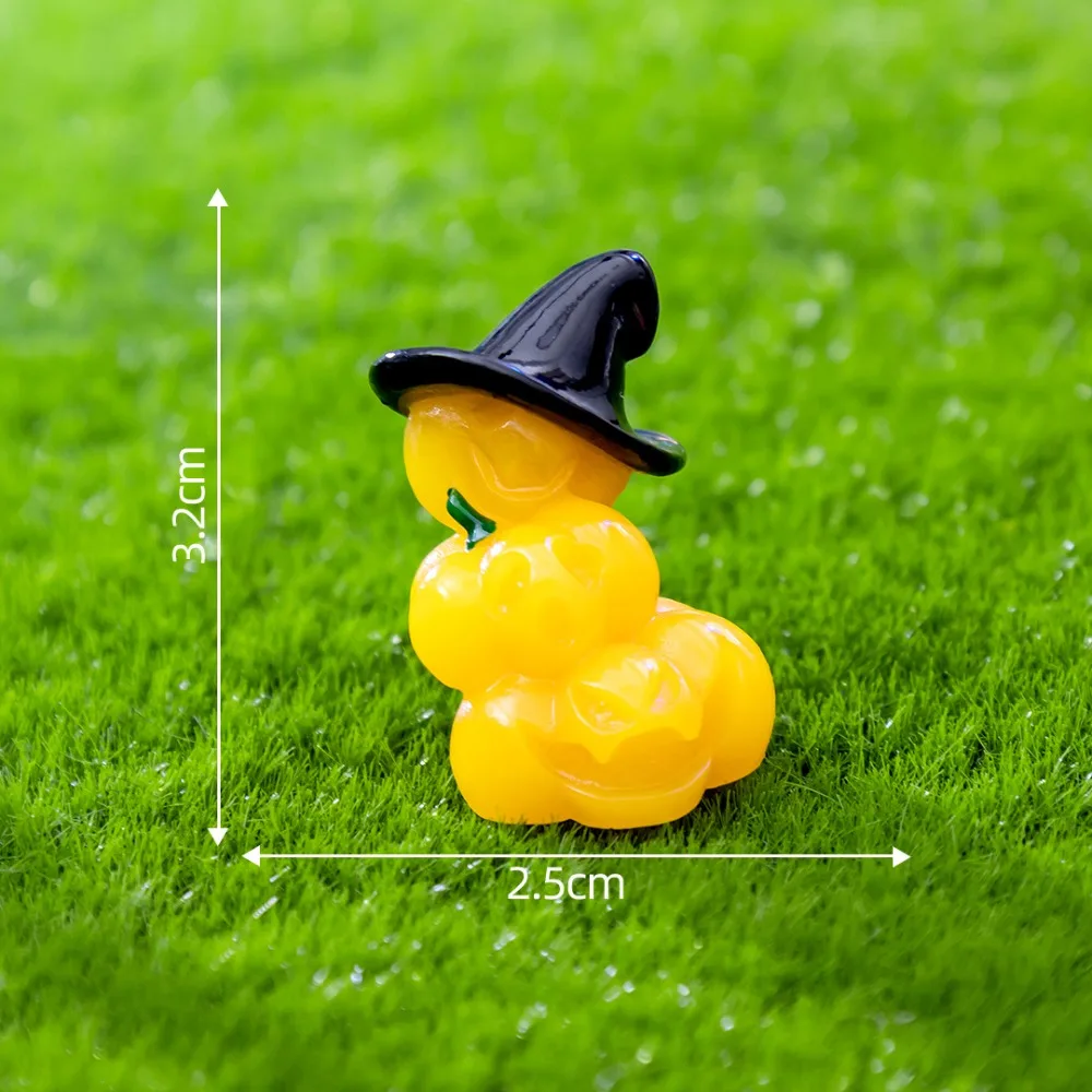 Ornamenten Mini Pompoen Hars Pop Miniaturen Hars Ghost Serie Beeldjes Schattig Model Mini Hars Decoratie Ambachten