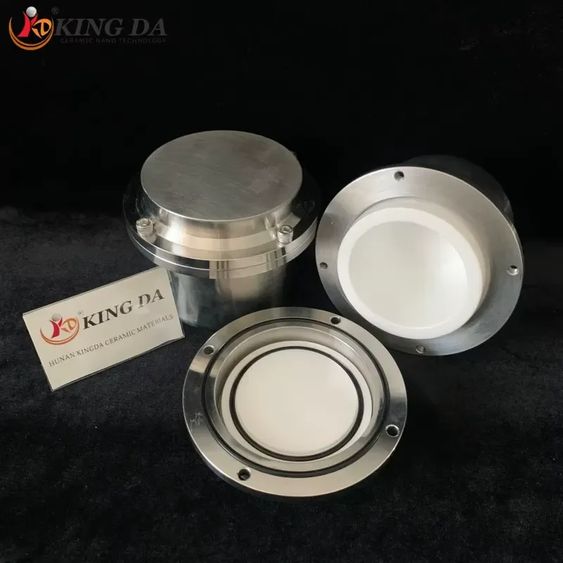 i KINGDA 250ml Yttria-Stabilized Jar | Compatible VIBRATORY DISC MILL RS200/RS300 | Ceramic Ceramics Ceramic Parts